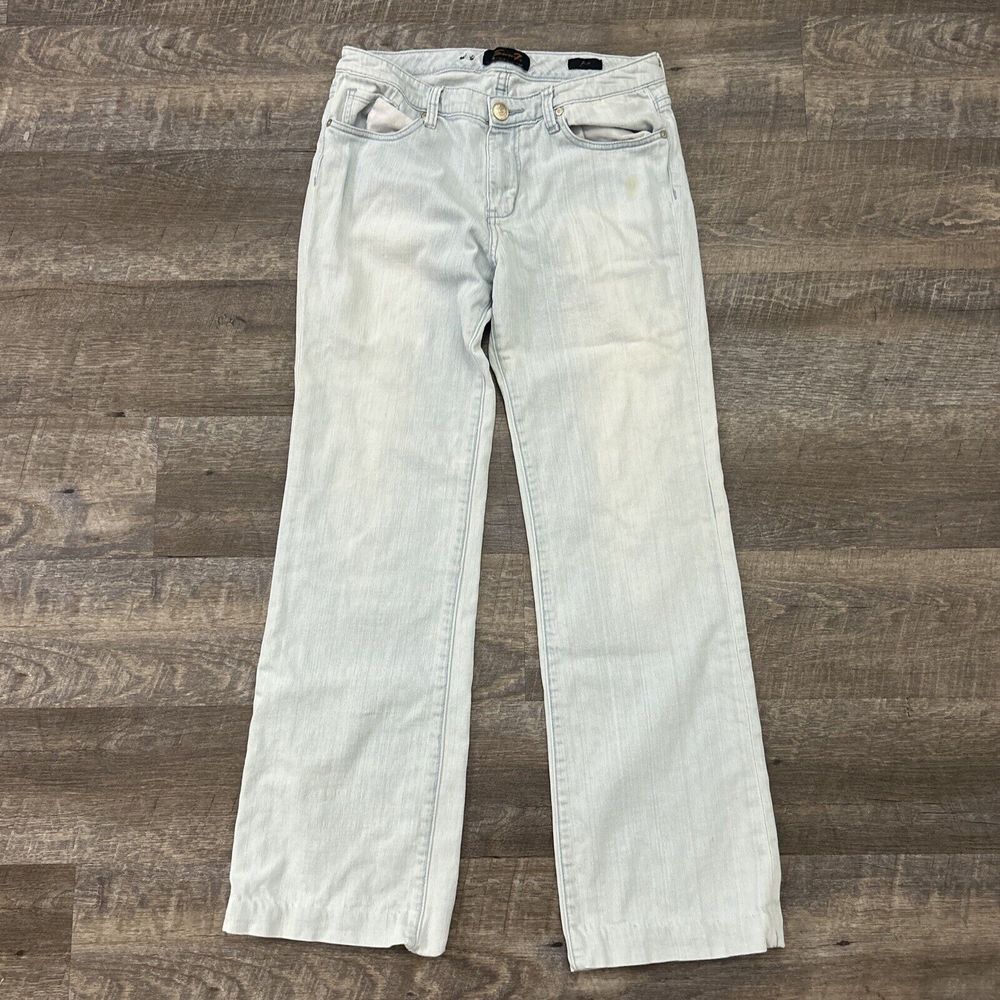 Seven7 Jeans Womens‎ Size 8 Flared White Wash Flare Light Soft Y2K